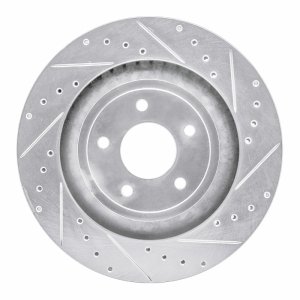 Chrysler 200 Brake Rotor (1) - Front Right - R1 Concepts - Drilled & Slotted - Silver - `08-`14 Chrysler 200 Brake Rotor (1) - Front Right - R1 Concepts - Drilled & Slotted - Silver - `08-`14